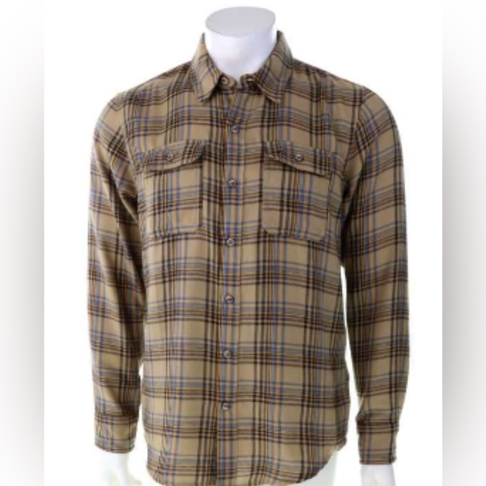 Marmot Bayview Midweight Flannel Shirt. Size Large. Brown Shetland. EUC